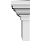 Ekena Millwork 133" Bottom Width x 136 1/2" Top Width x 6"H x 1"P Traditional Crosshead CRH06X133 - alternate 5